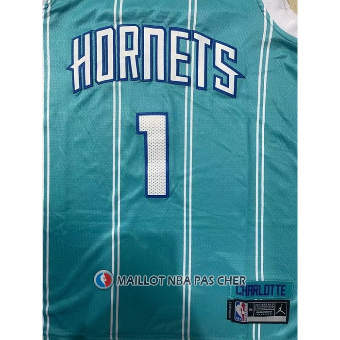 Maillot Enfant Charlotte Hornets Lamelo Ball NO 1 Icon 2022-23 Vert